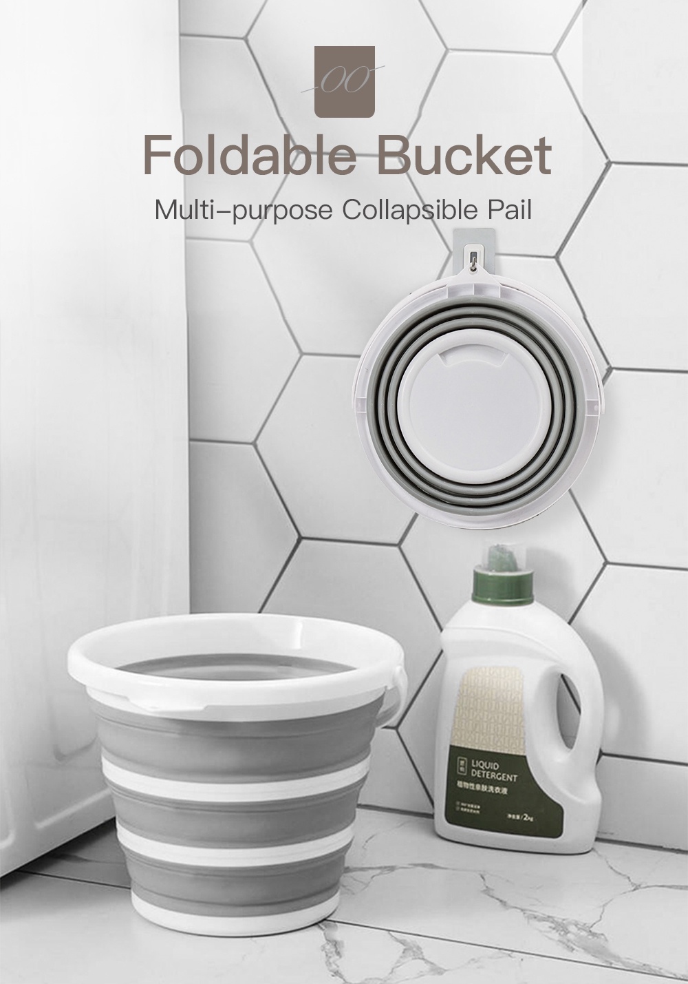Foldable Bucket PP Material Pail-1